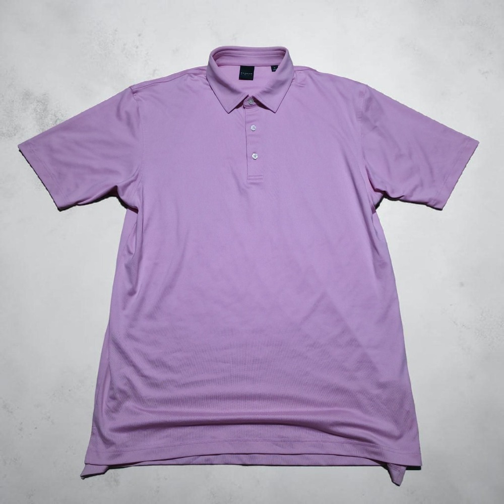 Dunning Golf Polo Shirt Mens Pink 1/4 Button Size XL